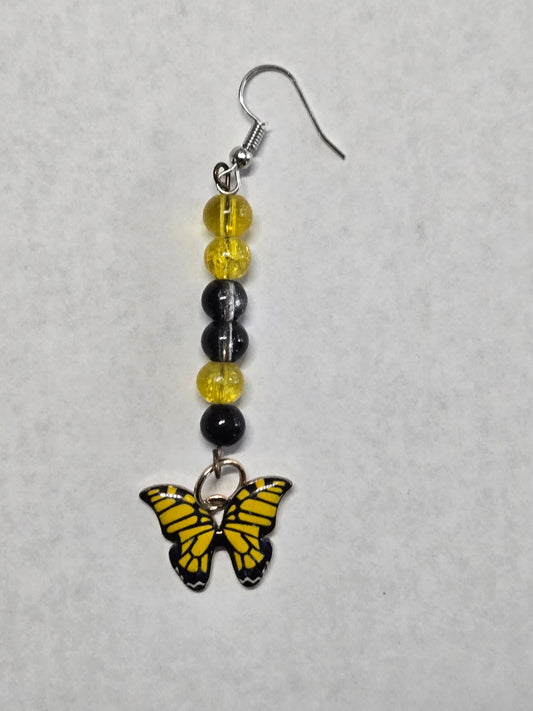 Dangle Butterfly Earrings-Butter