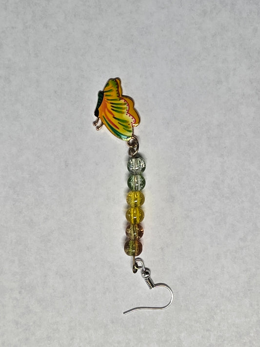 Dangle Butterfly Earrings- Tropical