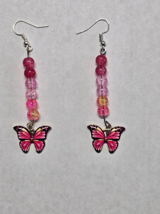 Dangle Butterfly Earrings- Sass