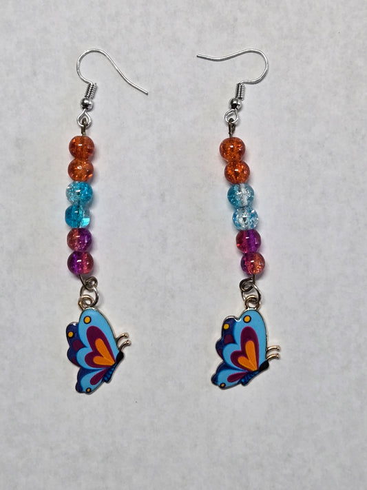 Dangle Butterfly Earrings- Have Heart